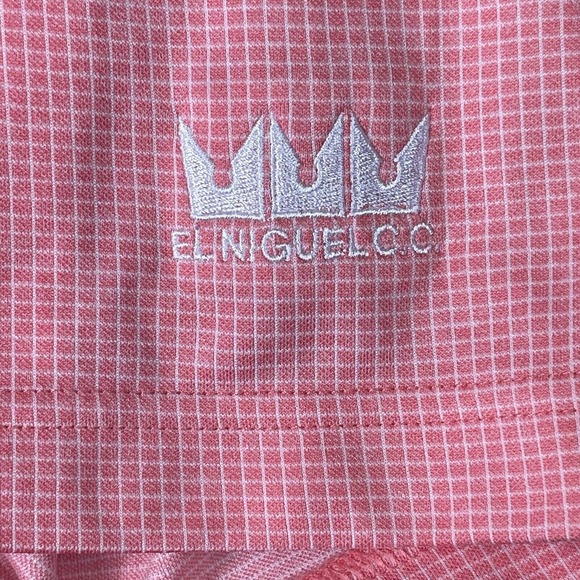 Footjoy Polo Shirt Mens Medium Pink Golfing Rugby Performance Logo Preppy Adult‎ - Picture 4 of 10